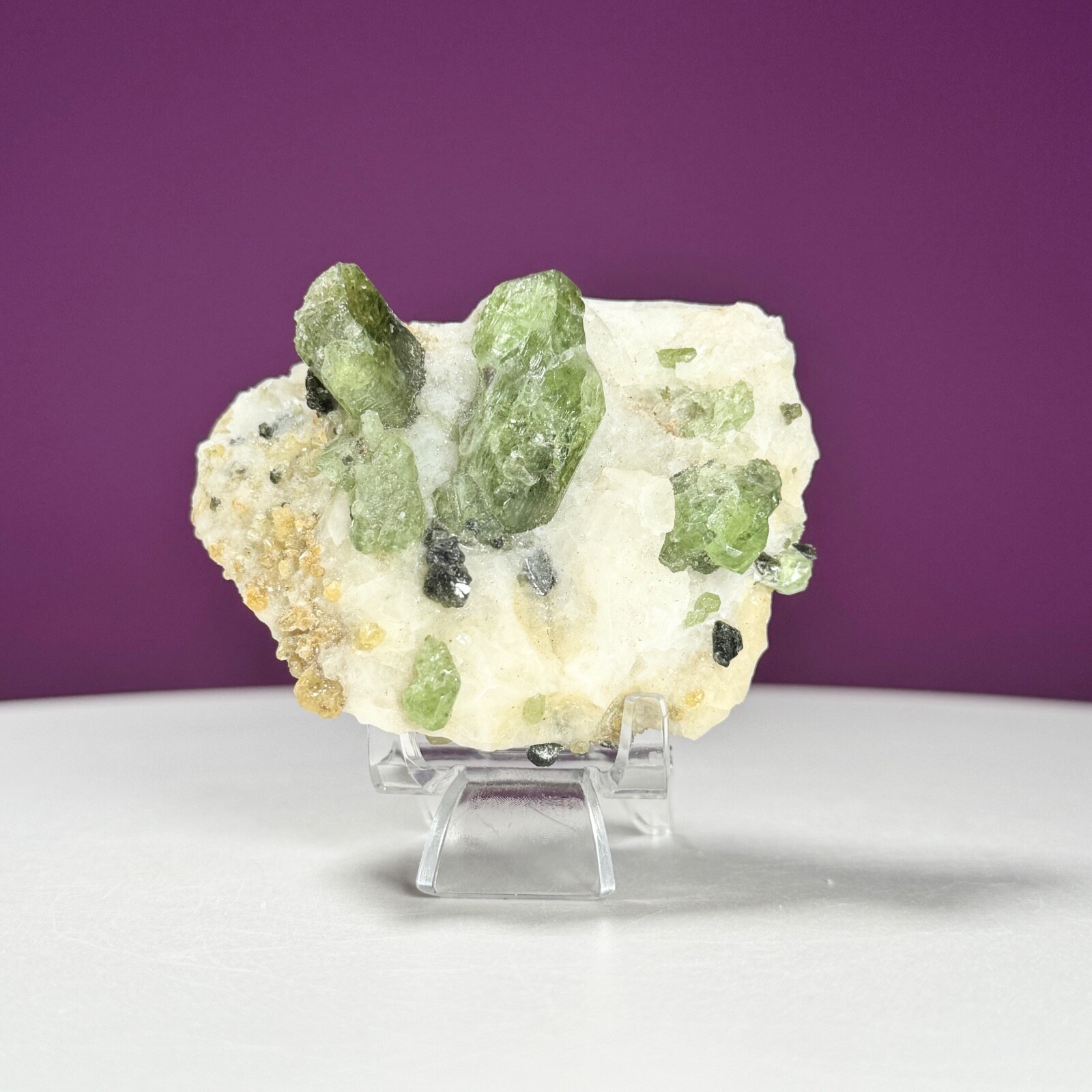 Diopside Crystal, Chrome Diopside, Green Diopside, Mineral Specimen