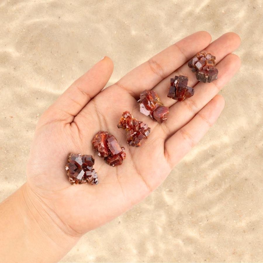 Vanadinite Cluster 1-25g, Grade AAA Moroccan Red Specimens Healing Crystal Gift