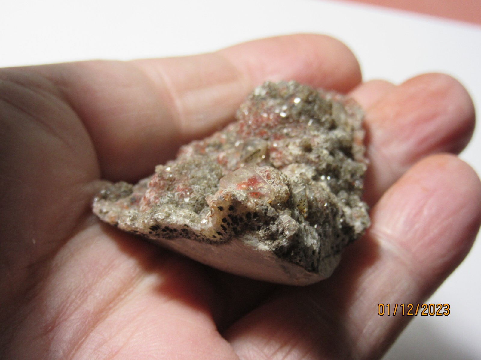Natural Red Quartz Crystal CLUSTER 2 3/8″ Rough Collectible Reiki RQCCC-2
