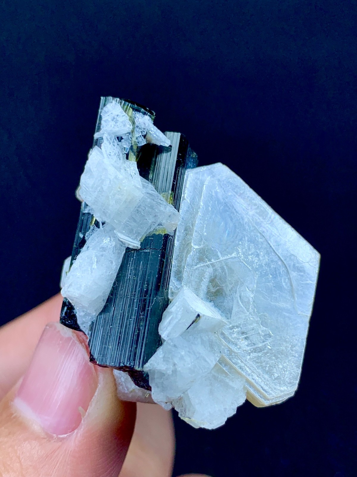 88 Carats Tourmaline With Quartz Crystal Specimen From Afghanistan