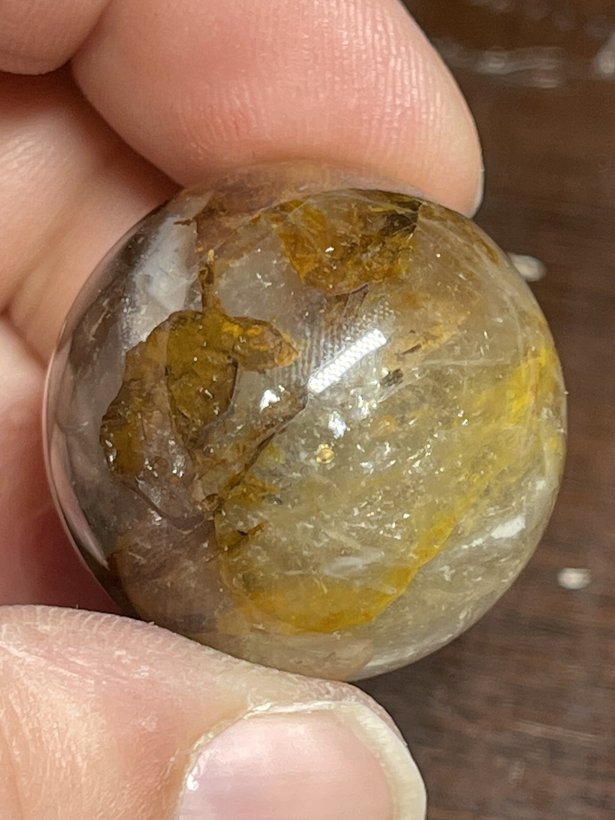 Golden Healer Mini Sphere Ball Orb Marble 26.5mm 23g