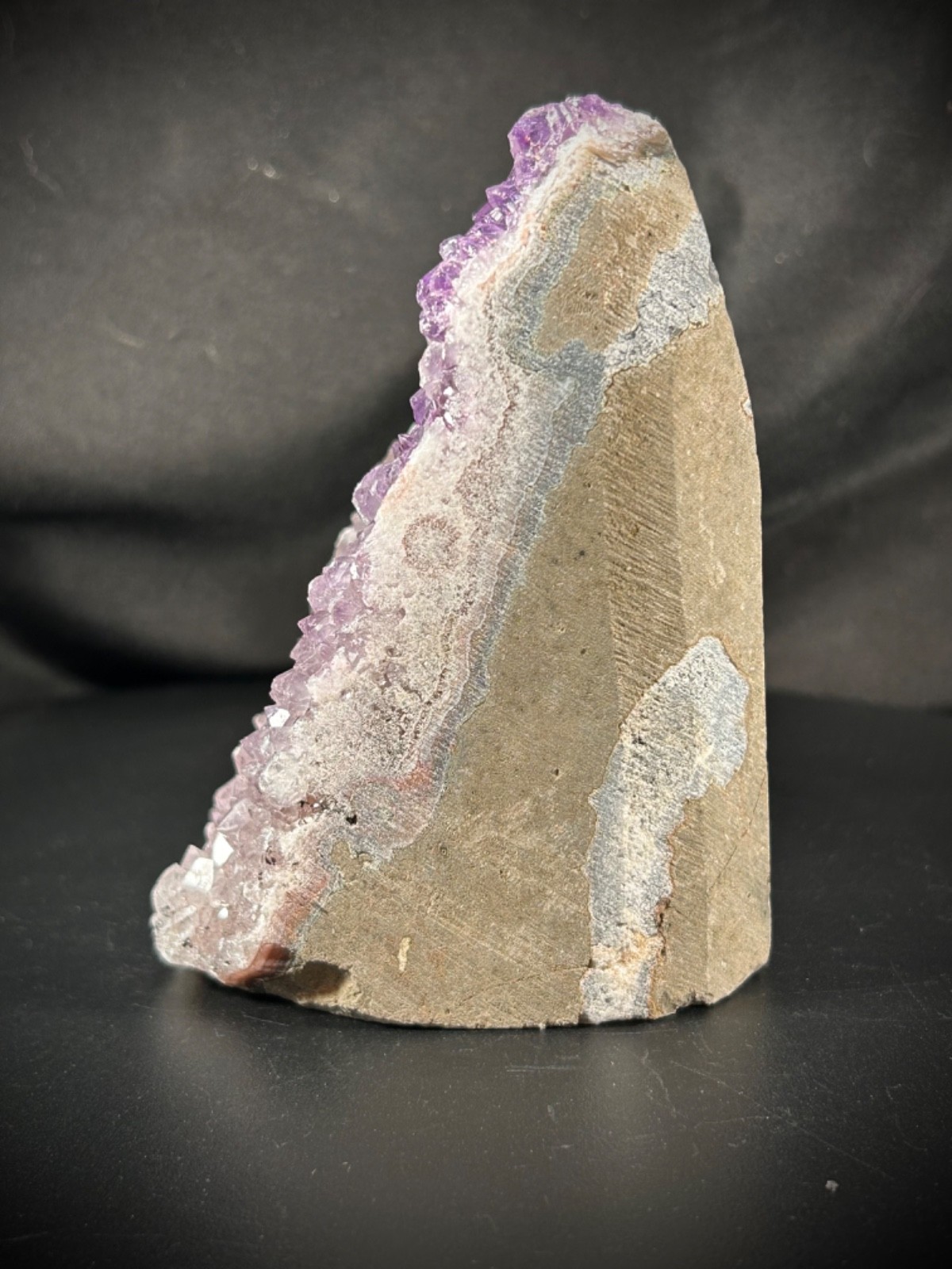 4.36” Awesome Amethyst Bi-Color Specimen Cluster 1lb 15.4oz (891 grams)