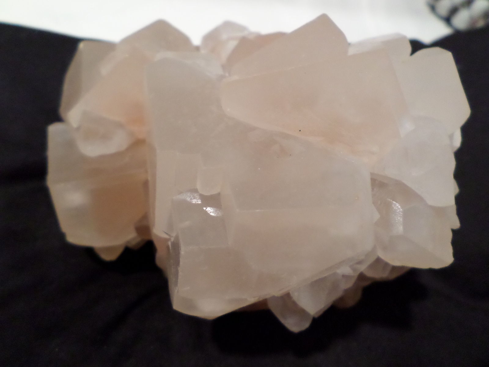 KB: LARGE CABINET BRIGHT FL WHITE CALCITE XLS & PHOS. FROM HUNAN PROVINCE, CHINA