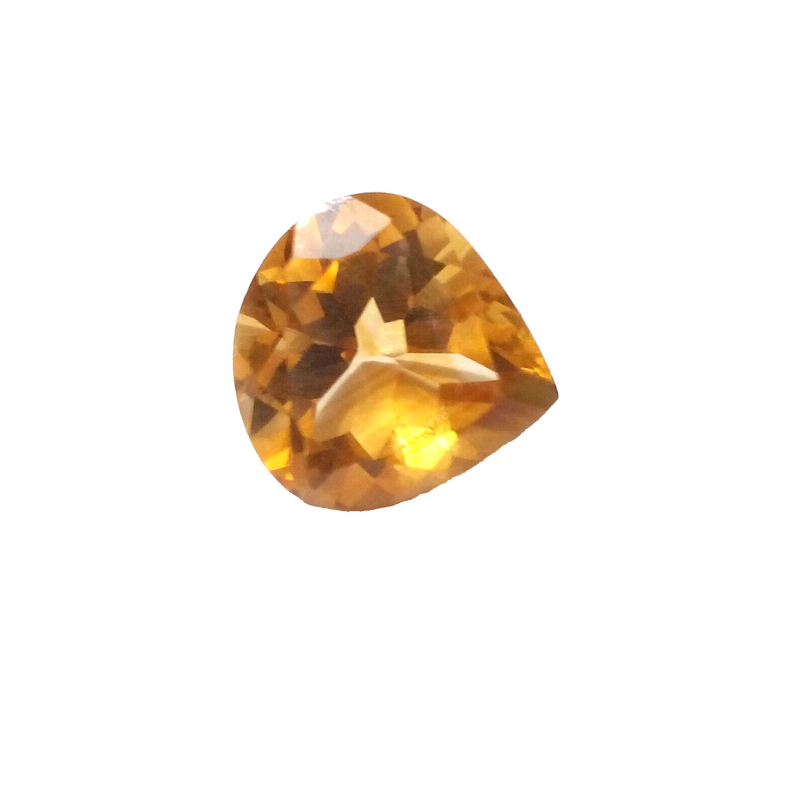 For Jewelry 2.40 Crt Rare Golden Citrine Topaz Pear Shape Faceted Loose Gemstone
