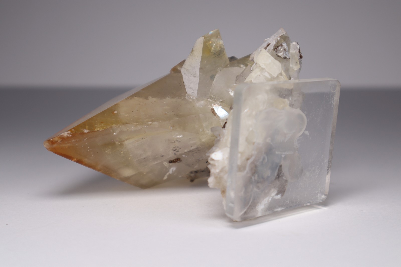 HUGE Elmwood Mine GOLDEN CALCITE Double Terminated Crystal Cluster 645g