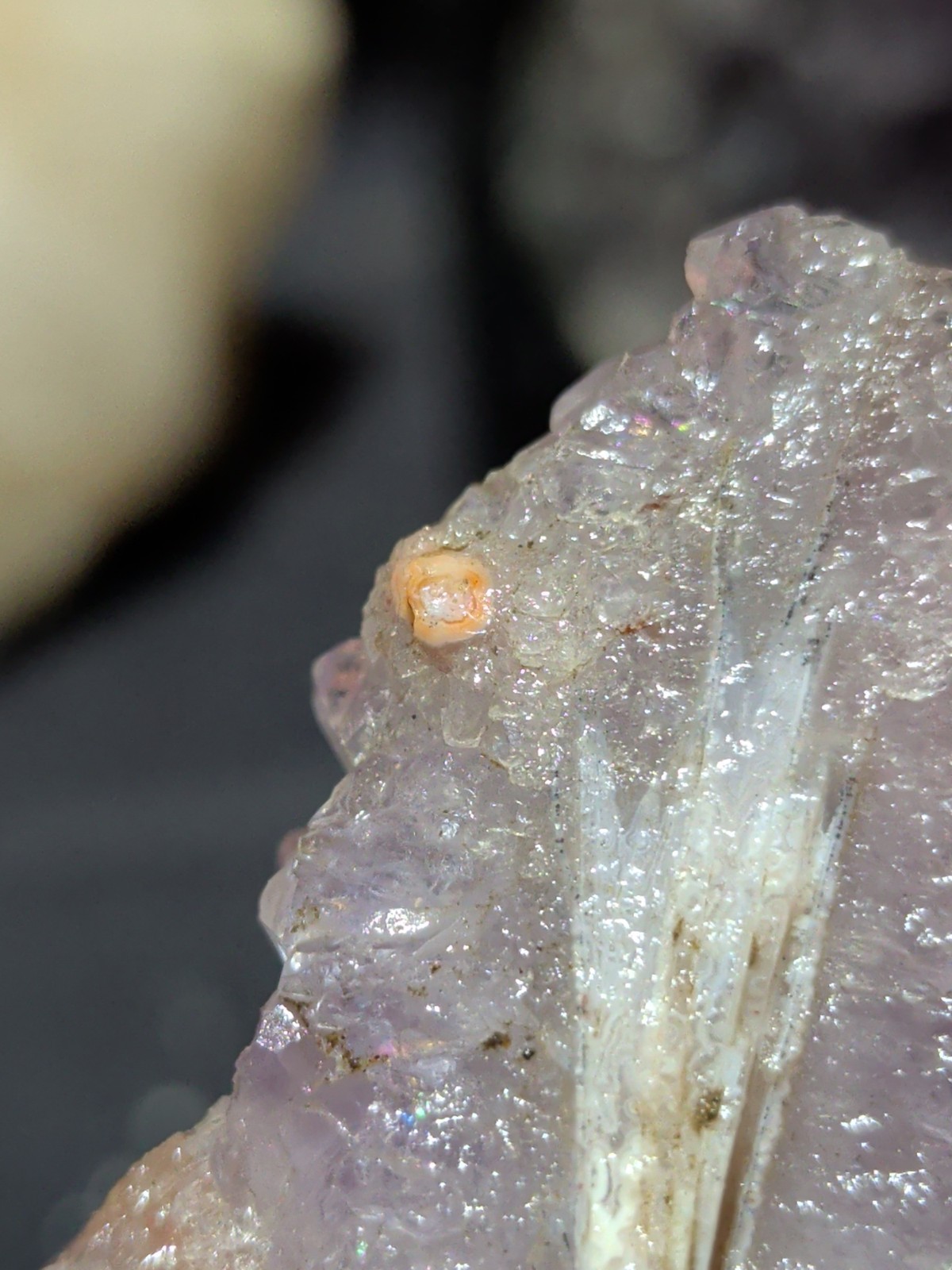 Amethyst Lavender w/ Flower Like Formations Crystal Specimen (3.7oz)