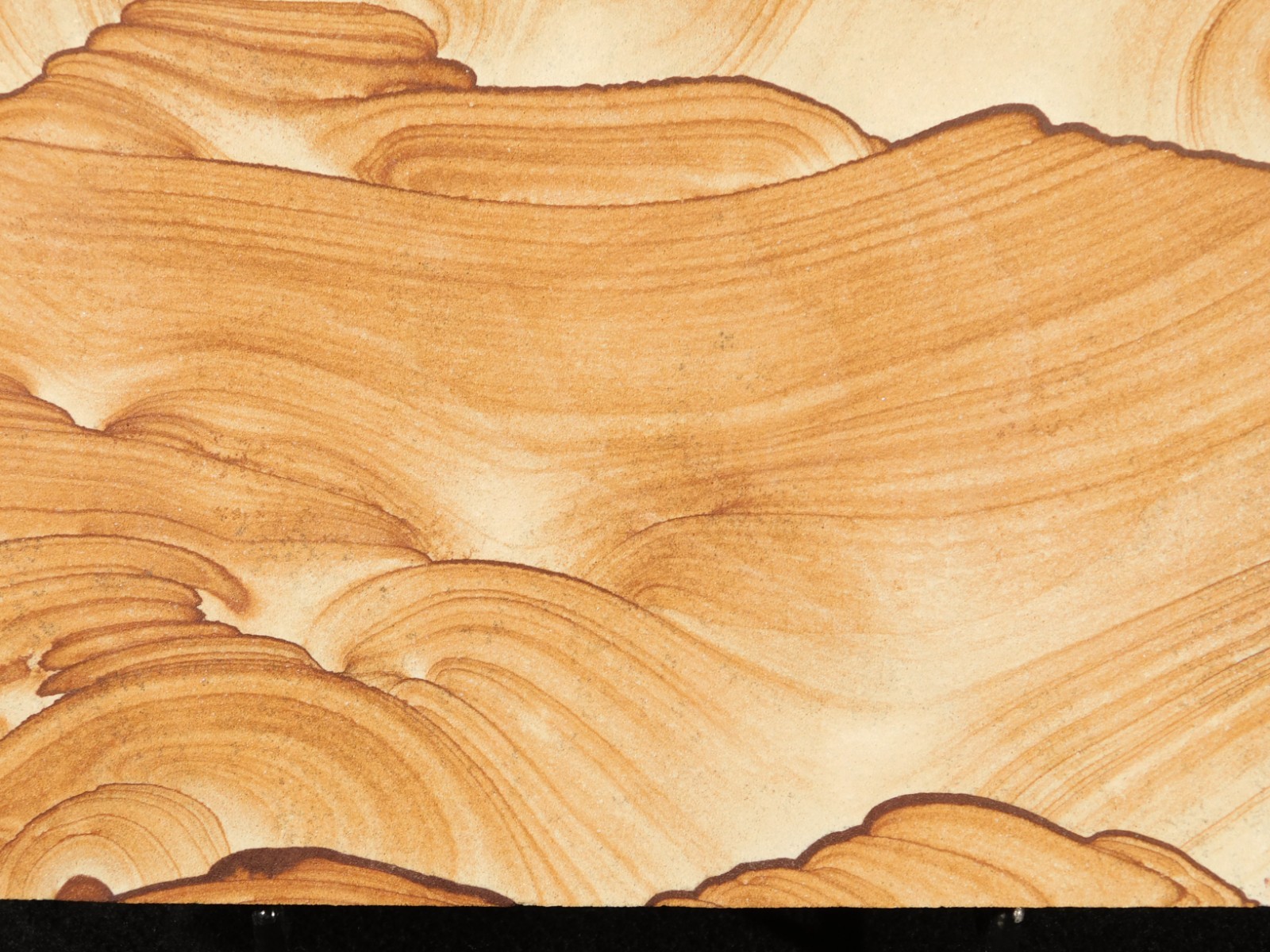 PICTURE Stone or SANDSTONE Slice/Slab with Display Stand Utah 347gr