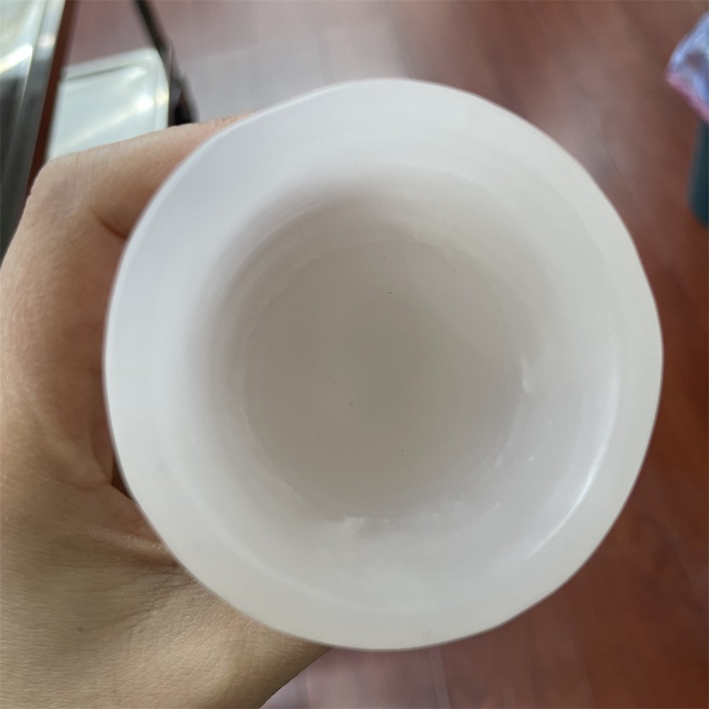 0.9LB 3.9″Natural Pink Jade Skull Cup Crystal Reiki Heal Decor Gift Wine Glass