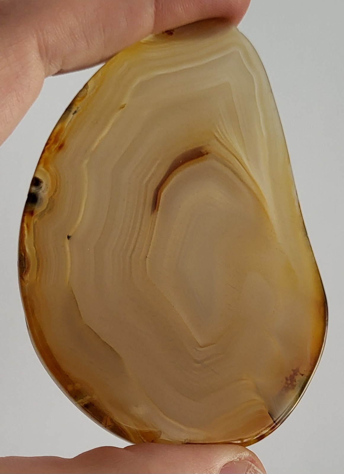 Brazilian agate slab 3.25 inches by 2.25 inches