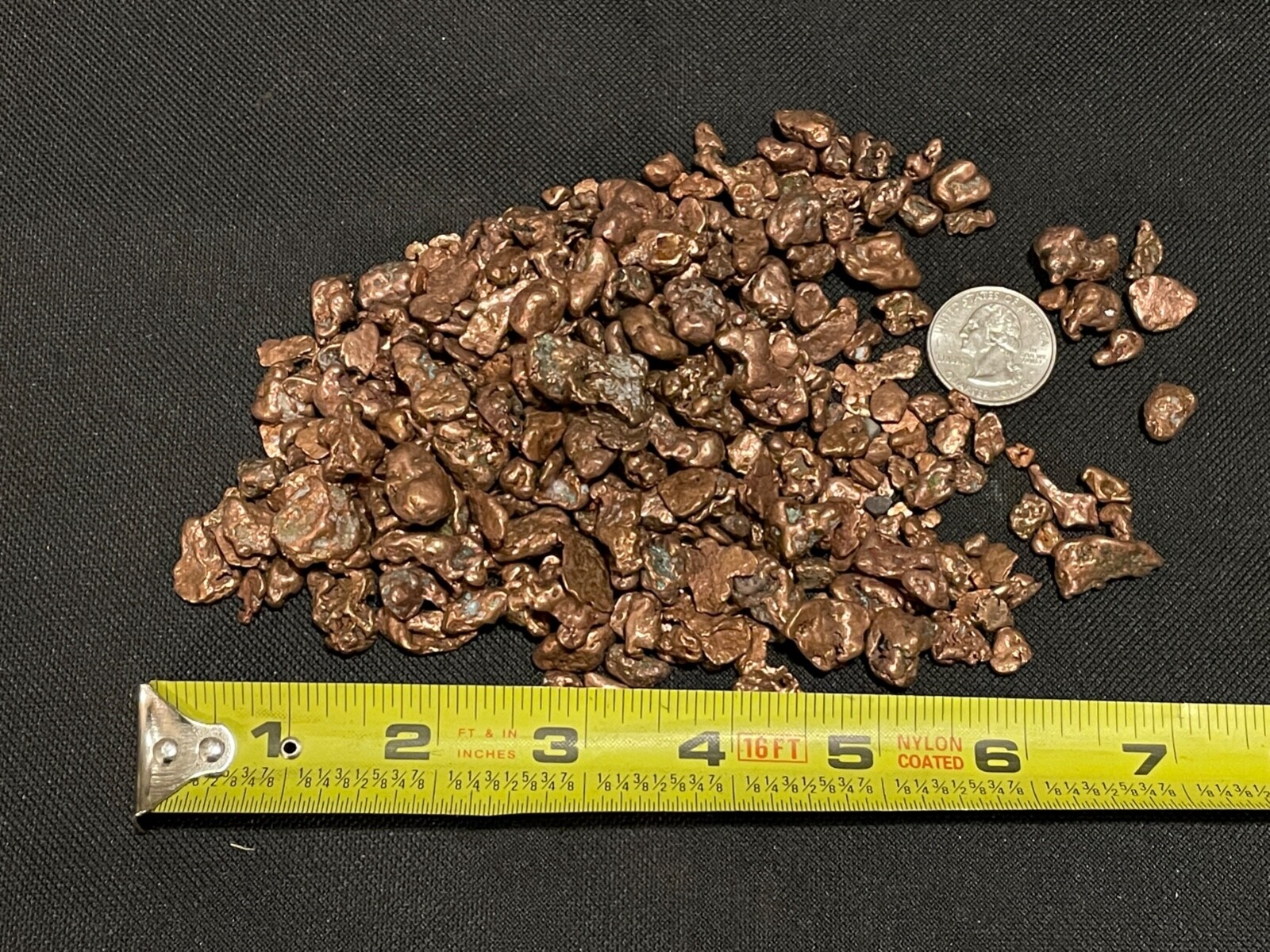 1 Pound of 1/4″ to 3/8″ Tumbled Copper Nuggets Natural Michigan Native Cu Ore
