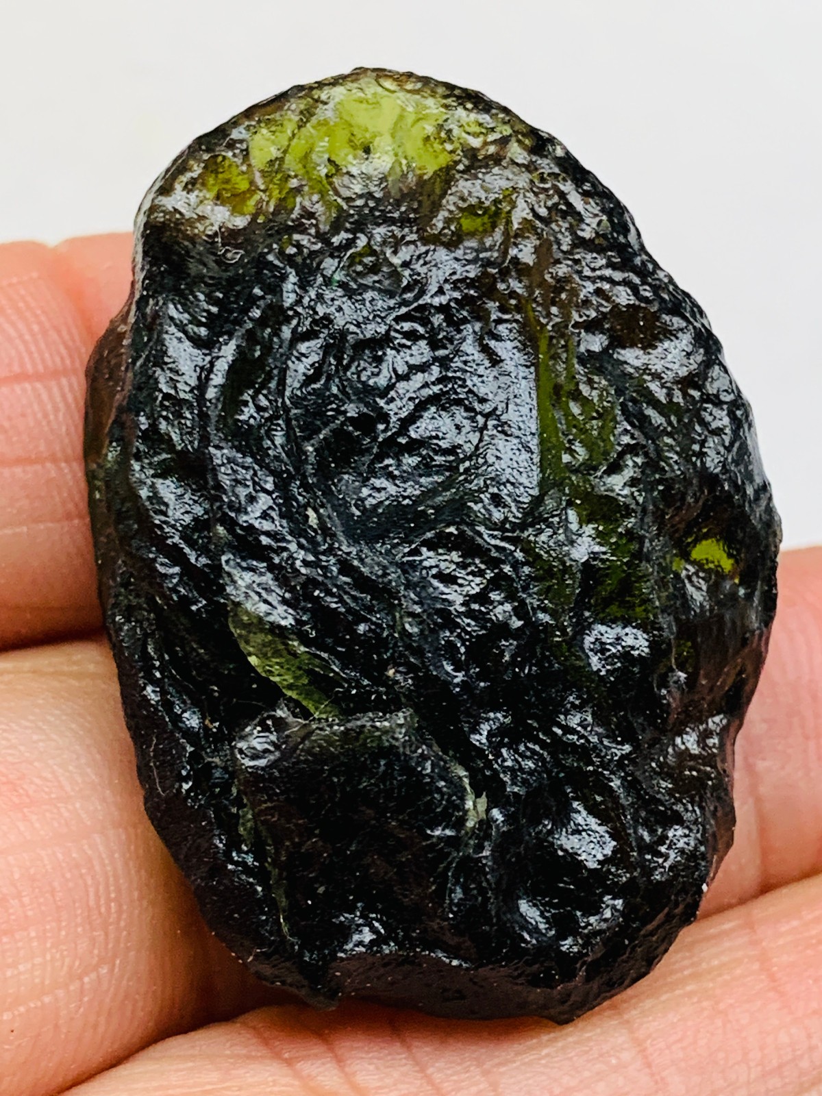 TOP Moldavite Raw Moldavite Crystal from Czech Republic PICcertificate 80CT