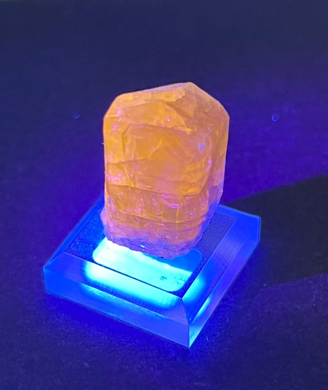 UV Reactive Purple SCAPOLITE Crystal *Gemmy* Mounted Thumbnail – Badakhshan