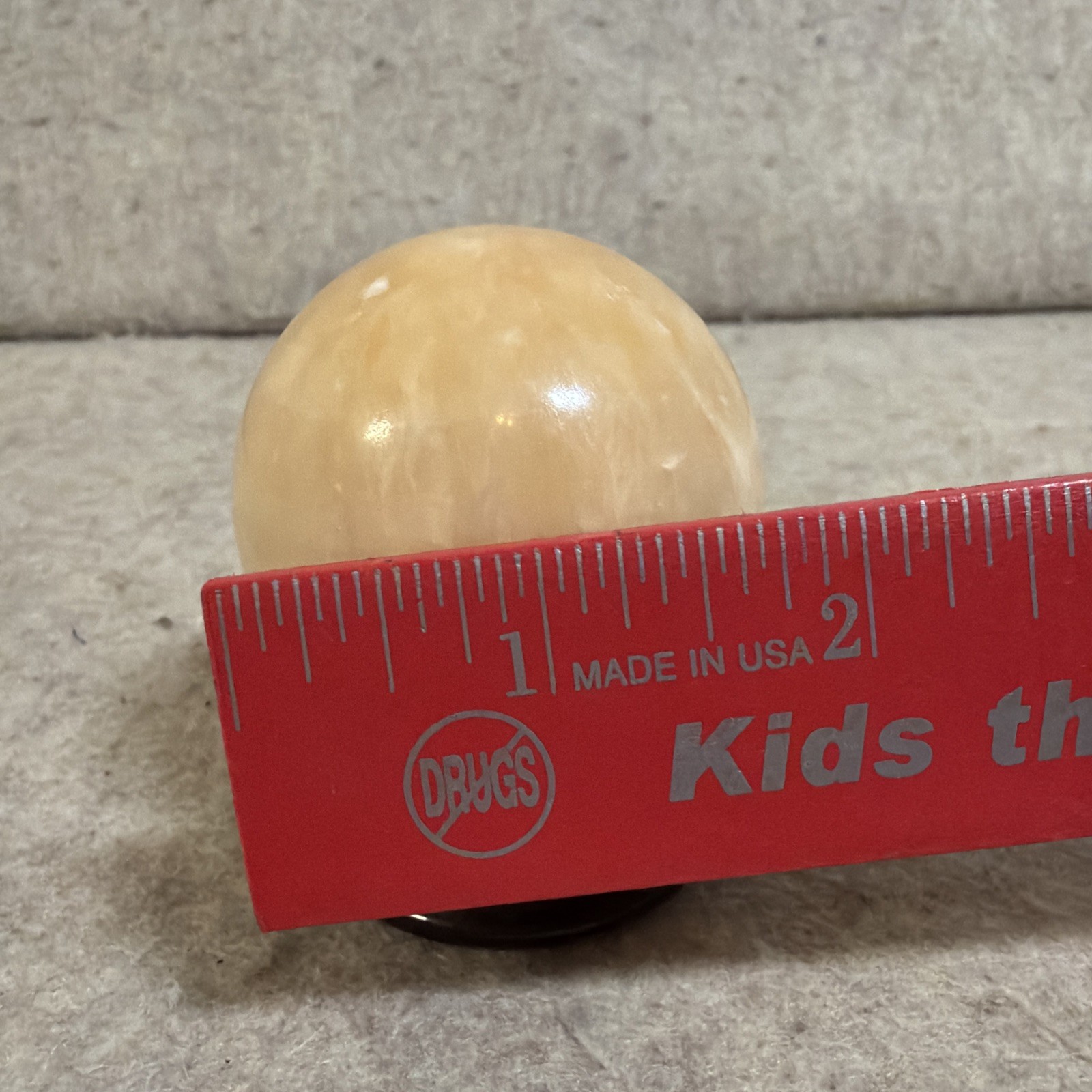 Citrine 5 Inch Sphere Crystal Ball with Wooden Stand Home Office Decor
