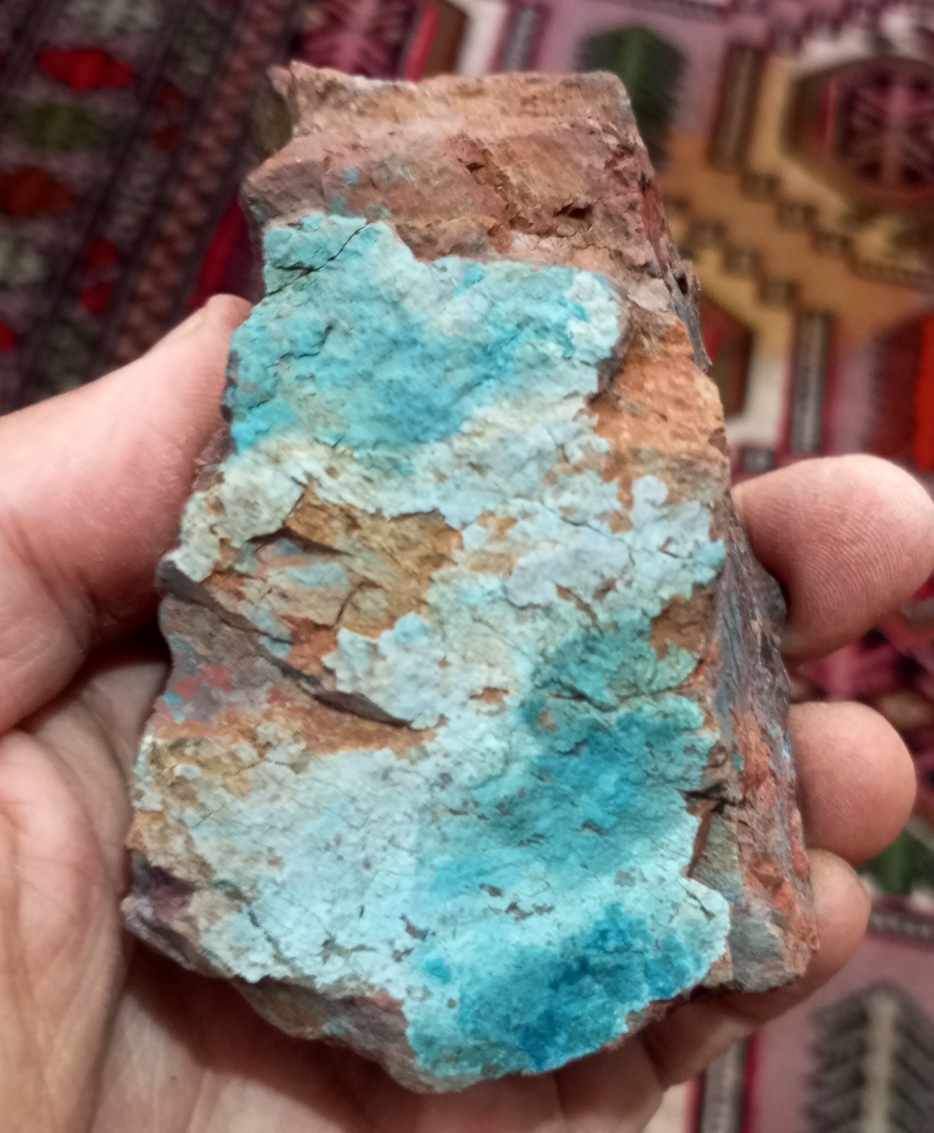 Gorgeous Colors Blue Laterite Cobalt Ore