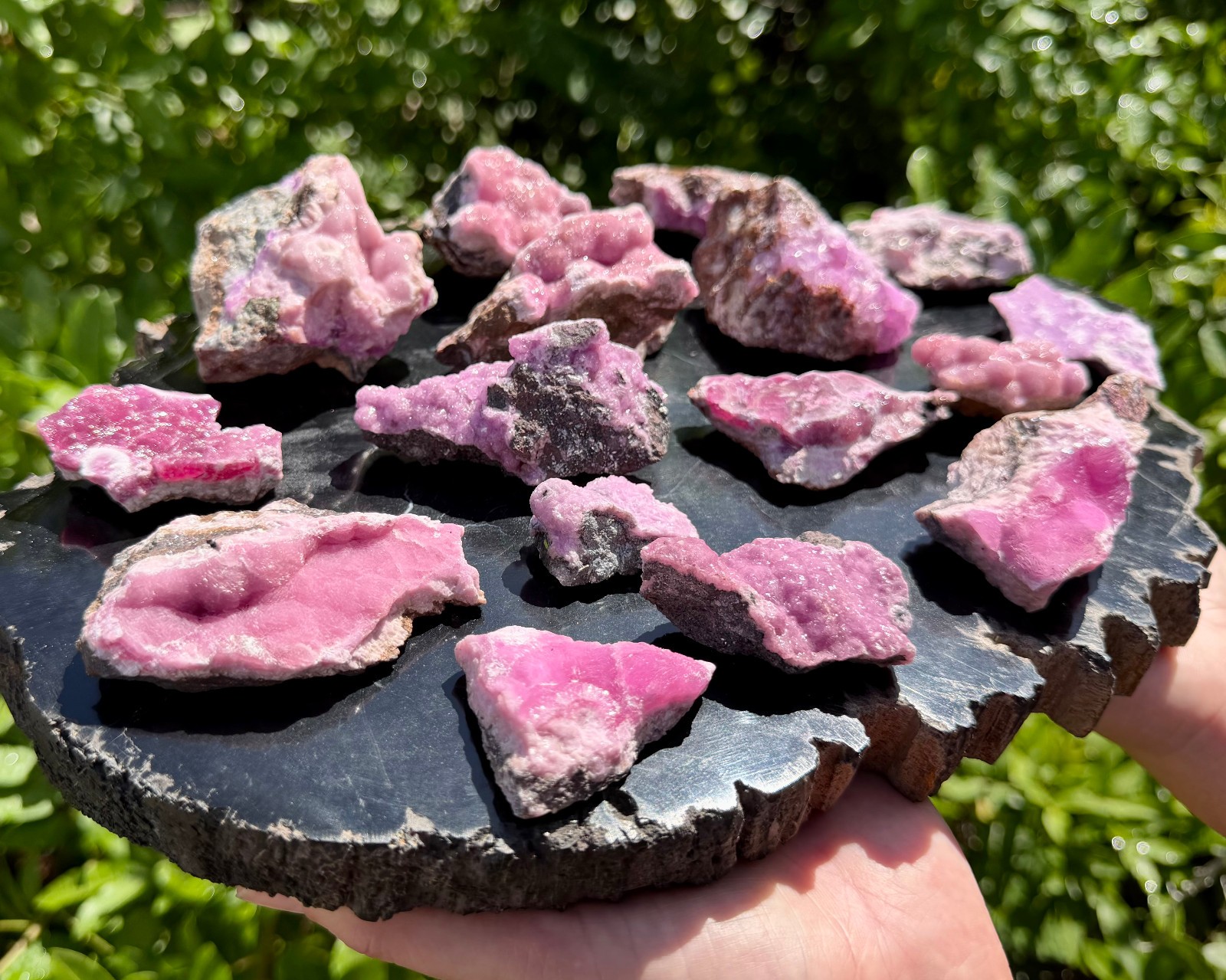 Natural Pink Cobaltoan Calcite Crystal Clusters – ‘A’ Grade Raw Cobalt Calcite