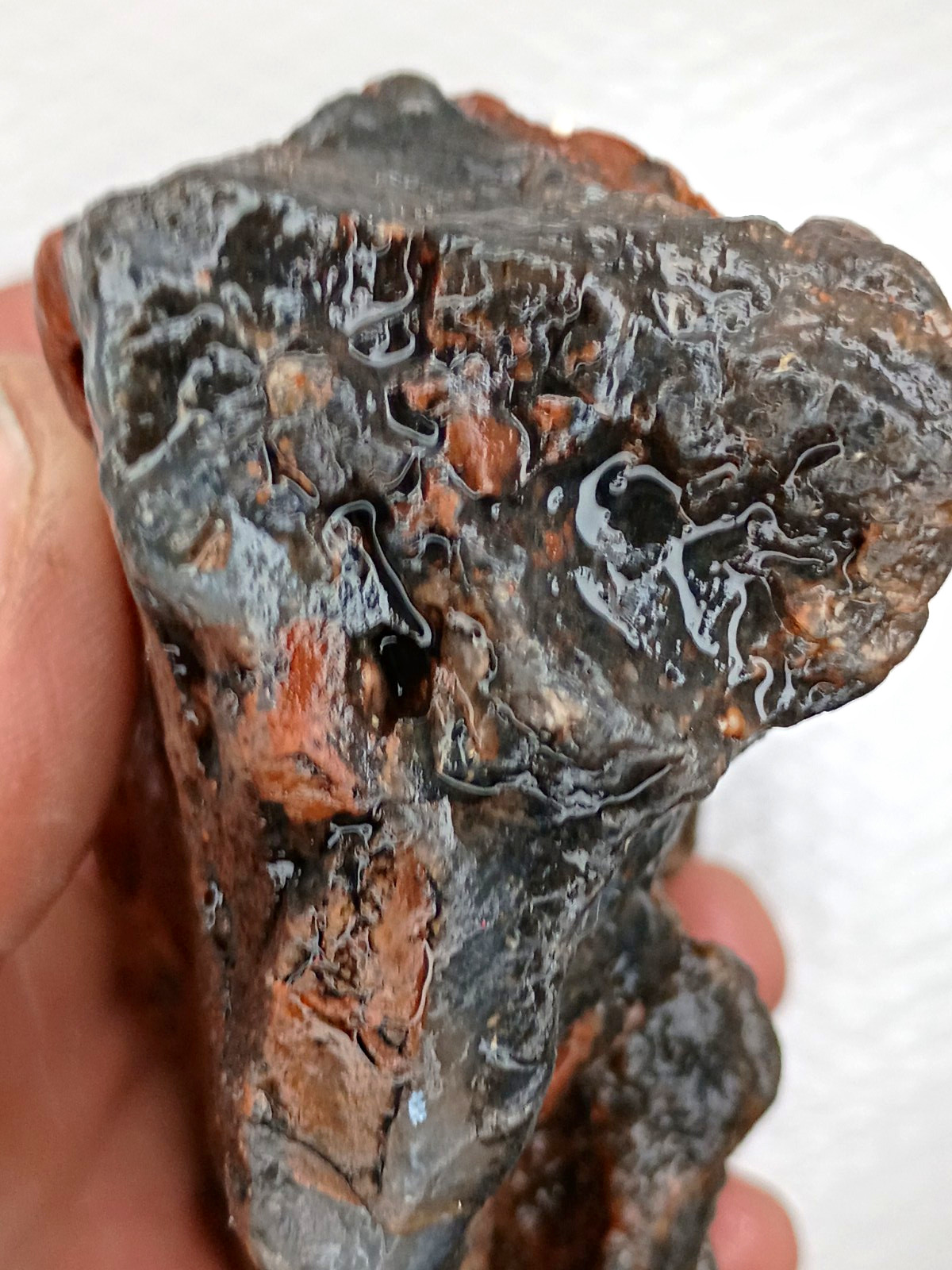 Dark Brown & Black Rough Mineral Rock Chunk Display Specimen Stone