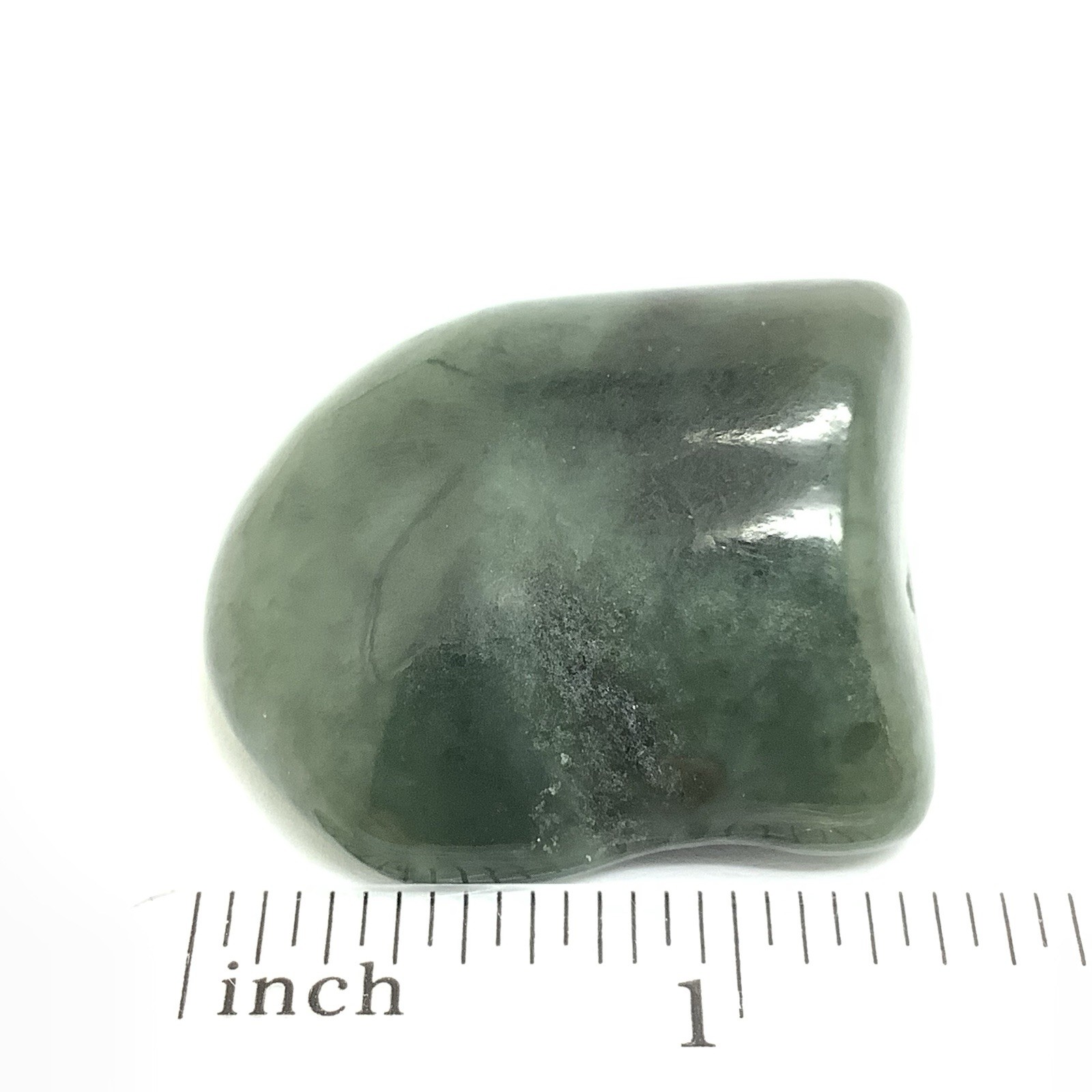 Siberian Jade Pebble Green Nephrite Jade Stone Polished Specimen Siberia 33g
