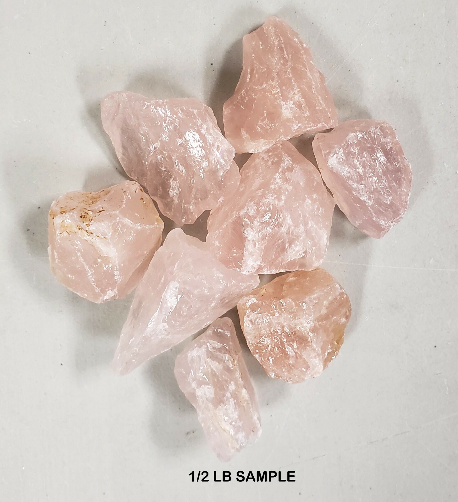 Rough Rose Quartz Crystals Bulk, Heart Chakra Raw Stones for Tumbling & Healing