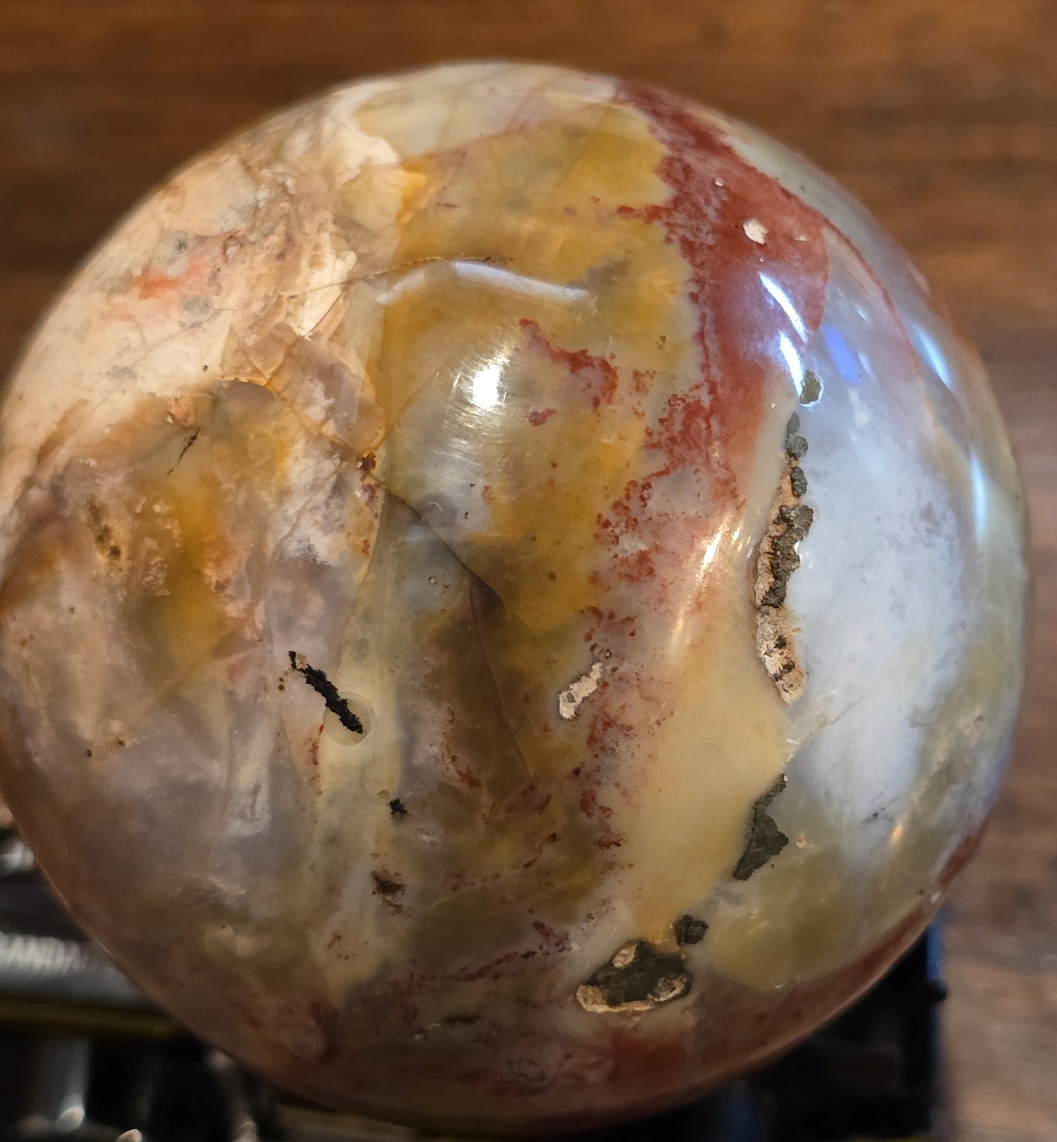 2½” Polished Marble Granite Stone Ball Sphere Orb Multicolor Cream Paperweight