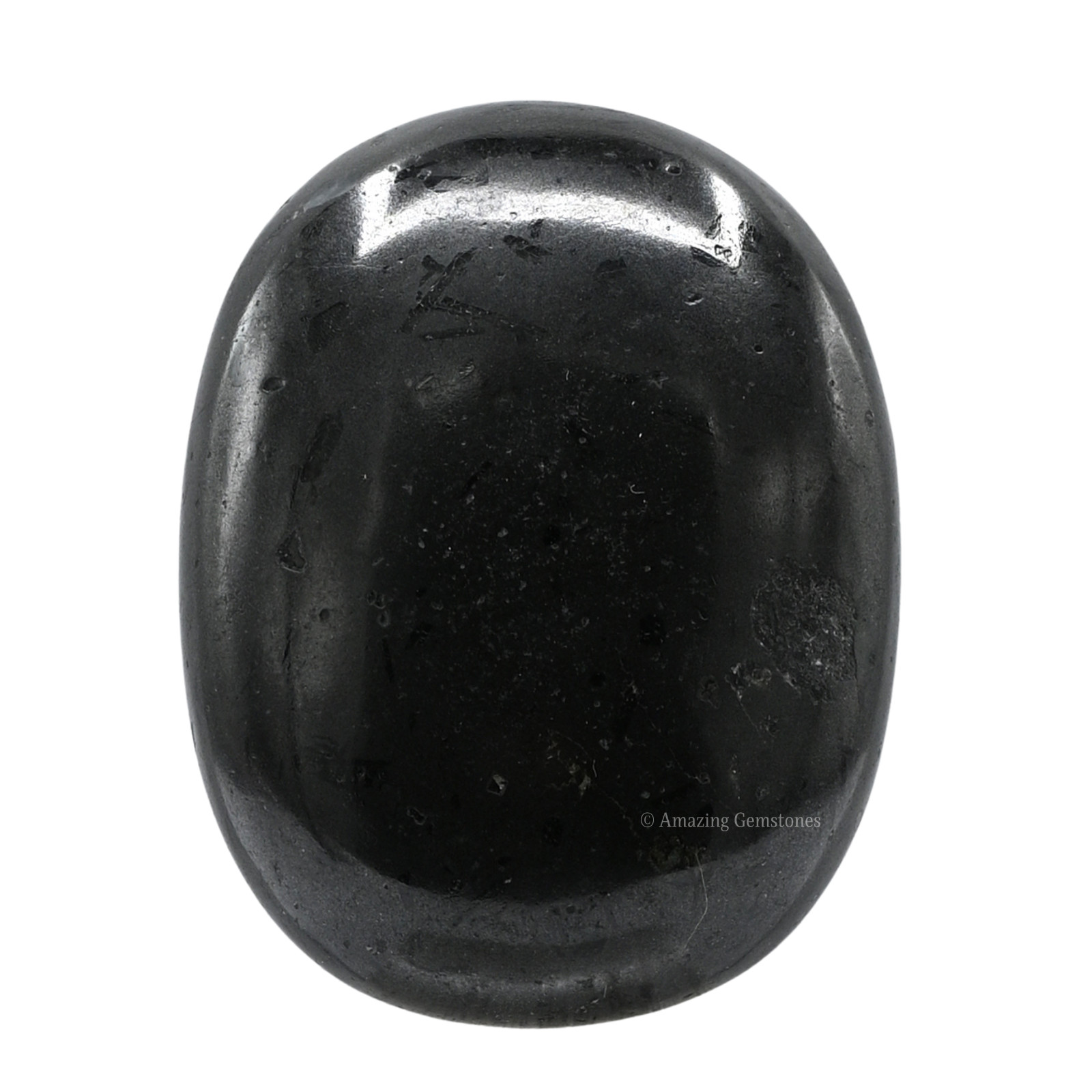 Black Tourmaline Crystal Palm Stone