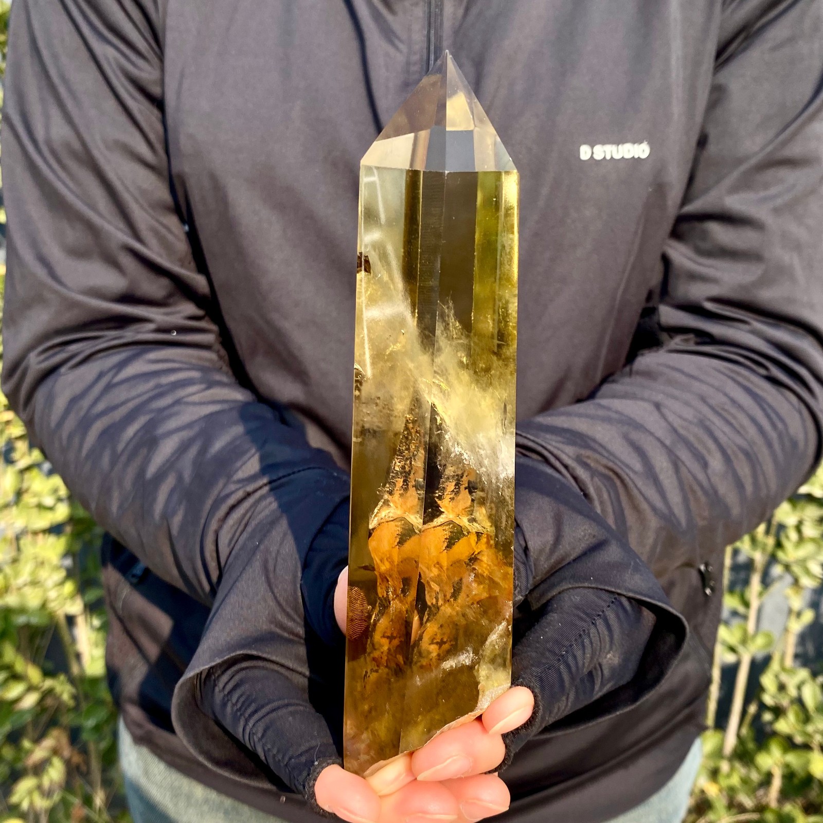 431G Citrine obelisk energy column Reiki healing