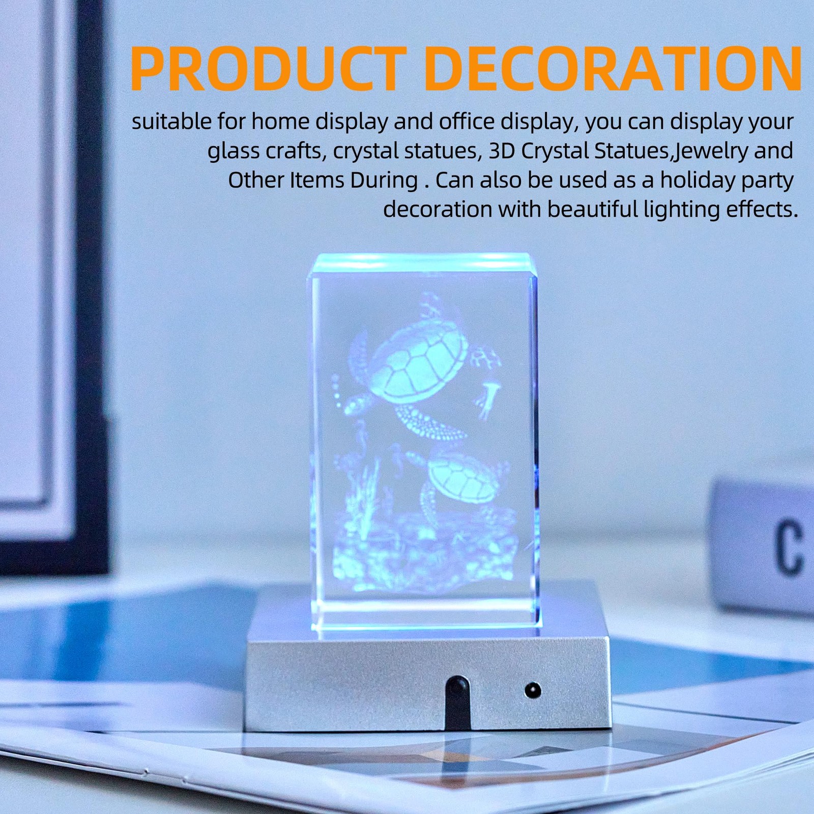 LED Light Base Square Display Stand In A Variety of Colors,Lighted Up Stand C…