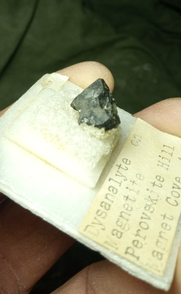 Old Collection Dysanalyte on Magnetite Magnet Cove Arkansas Perovskite Hill