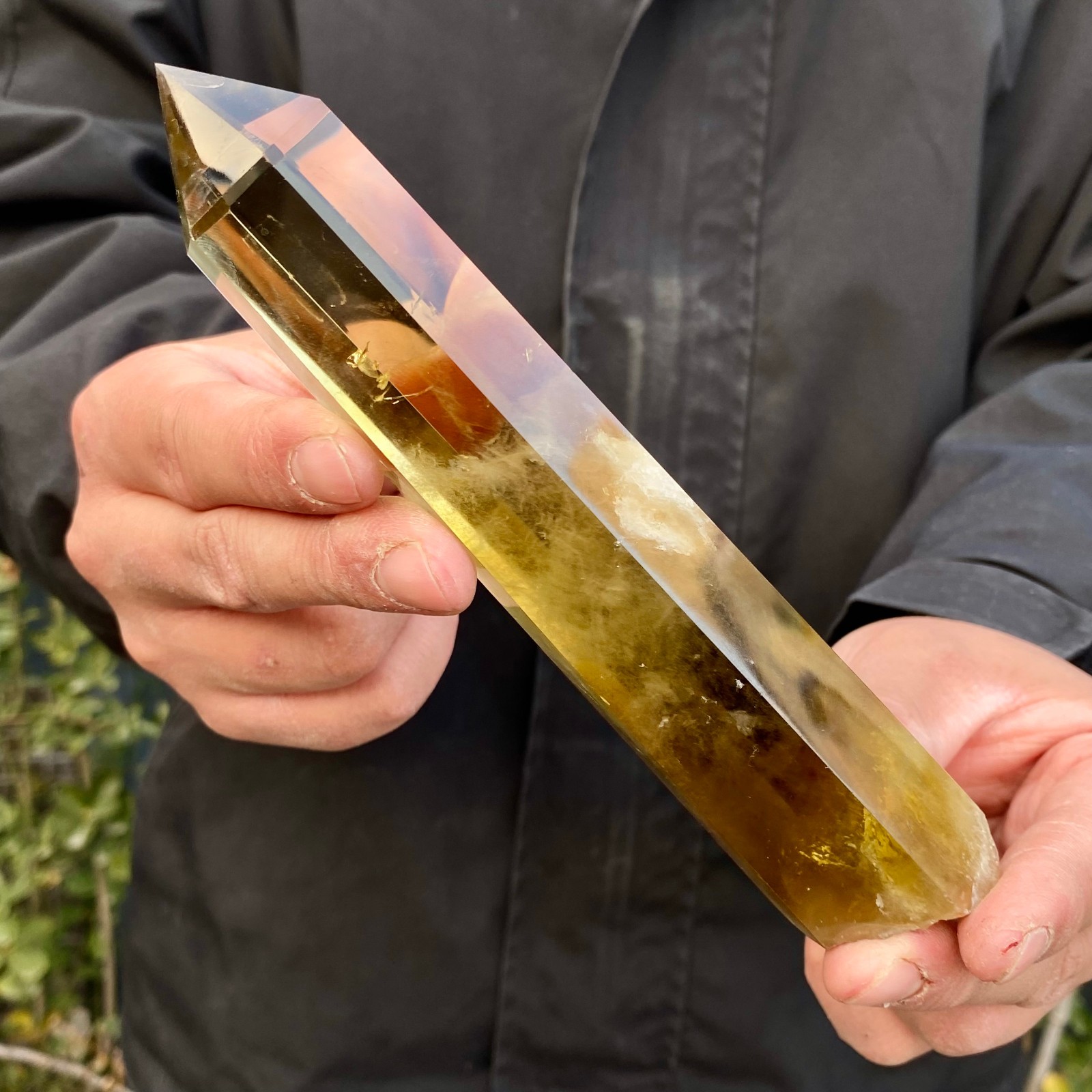 335G Citrine obelisk energy column Reiki healing