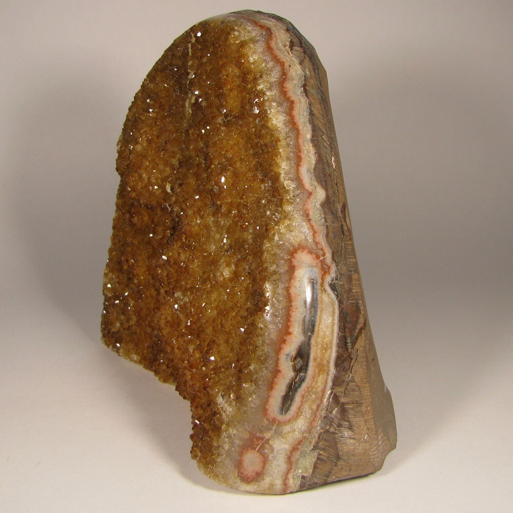 5.7″ Polished CITRINE Crystals Cluster Freeform Standup – Brazil – 4 lbs.