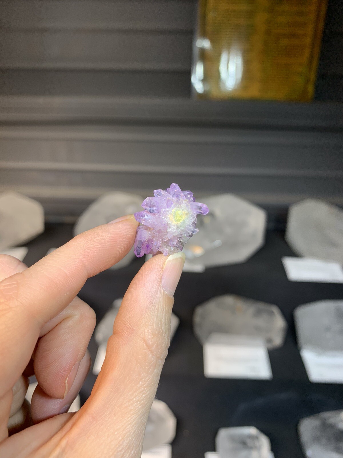 Vintage Mini Purple Lilac Amethyst Crystal Cluster, Veracruz Mexico