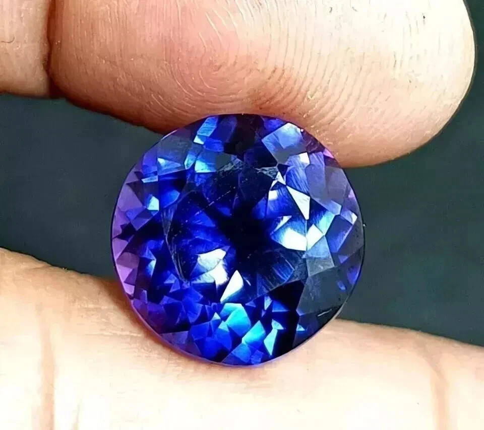 Flawless Natural Rare Blue Sapphire Round Cut 9 Ct+ Certified Gemstone