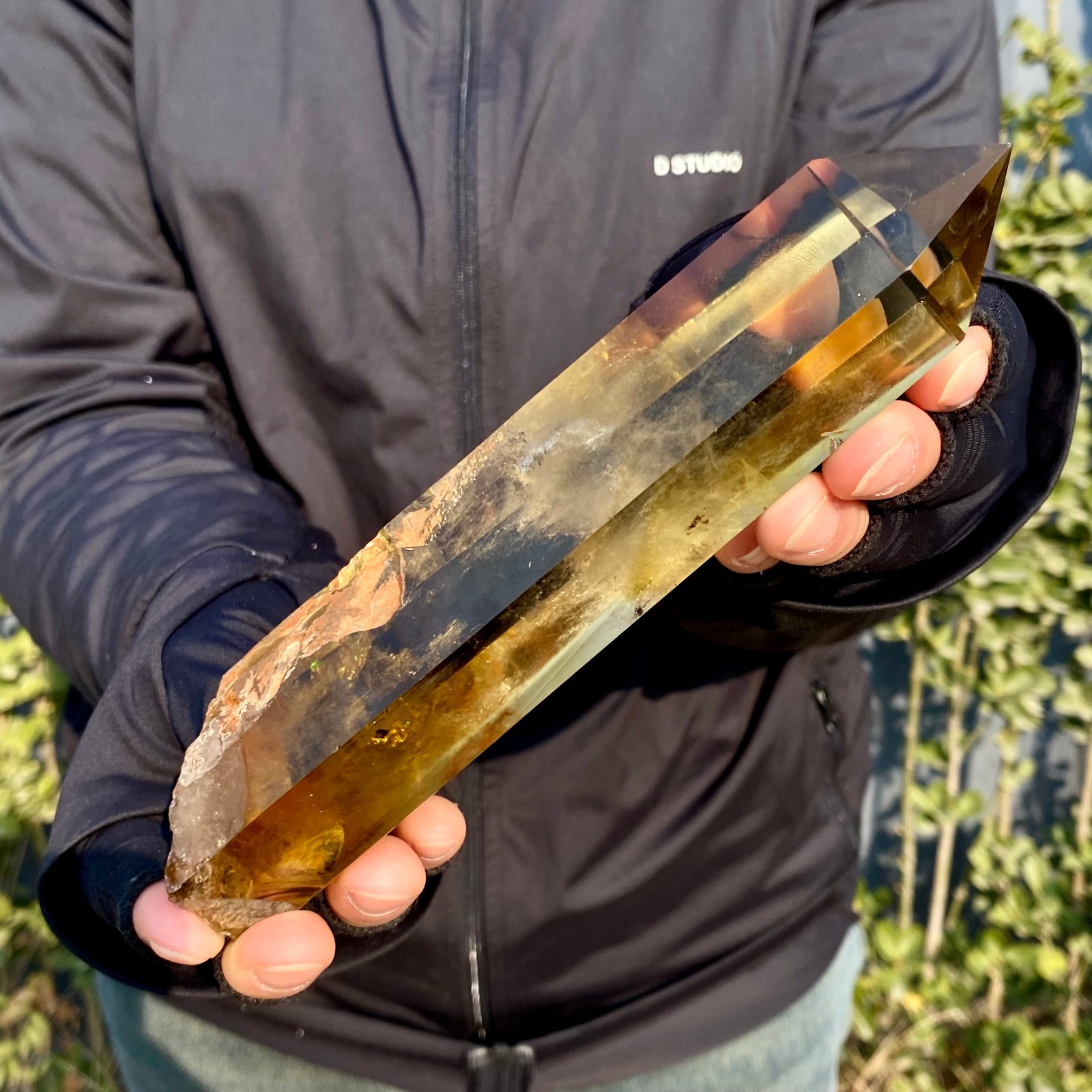 431G Citrine obelisk energy column Reiki healing
