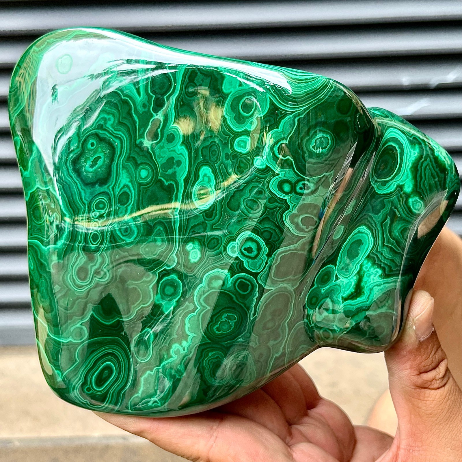 Malachite Polished Stone Natural Green Crystal Gemstone Reiki Chakra 4 lb