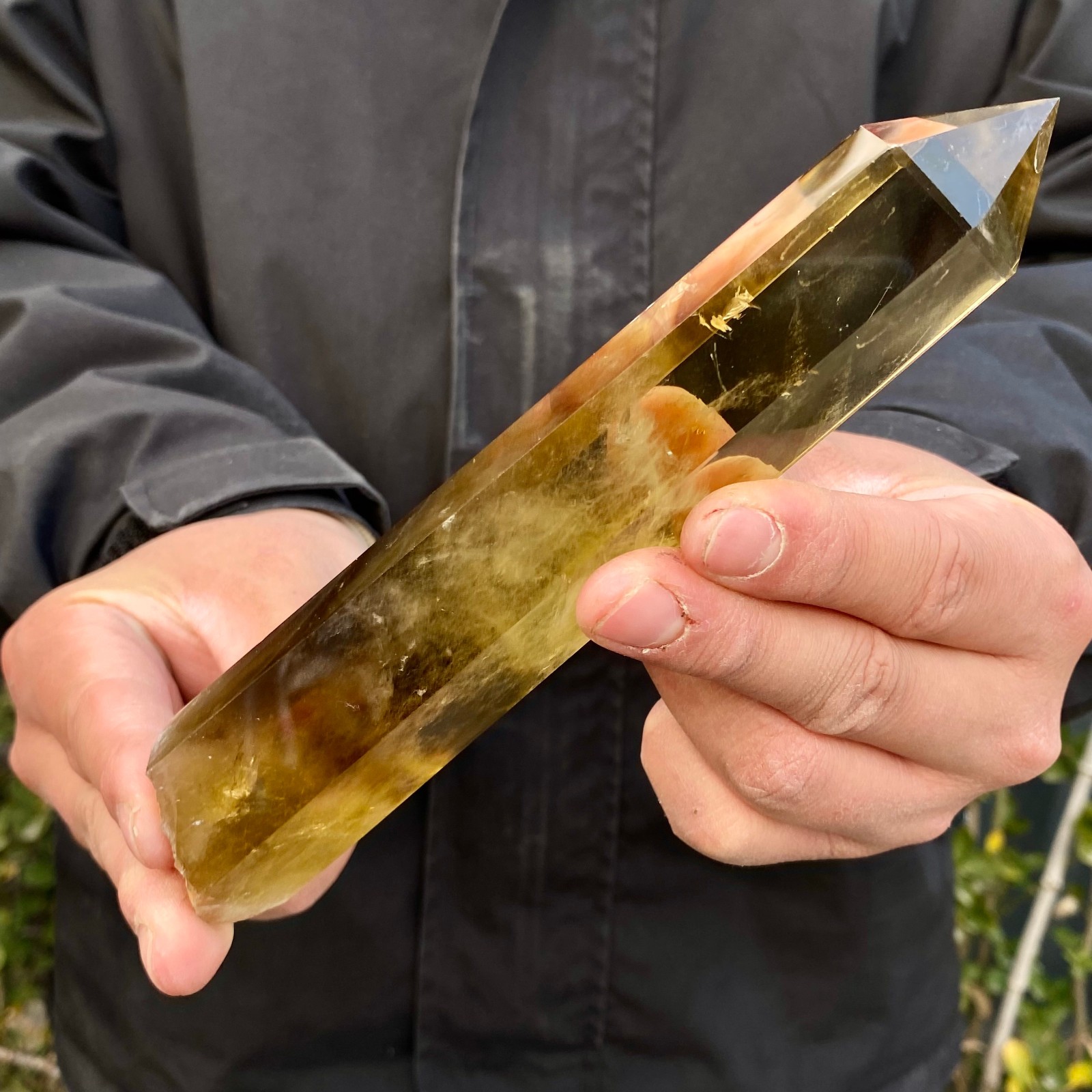 335G Citrine obelisk energy column Reiki healing