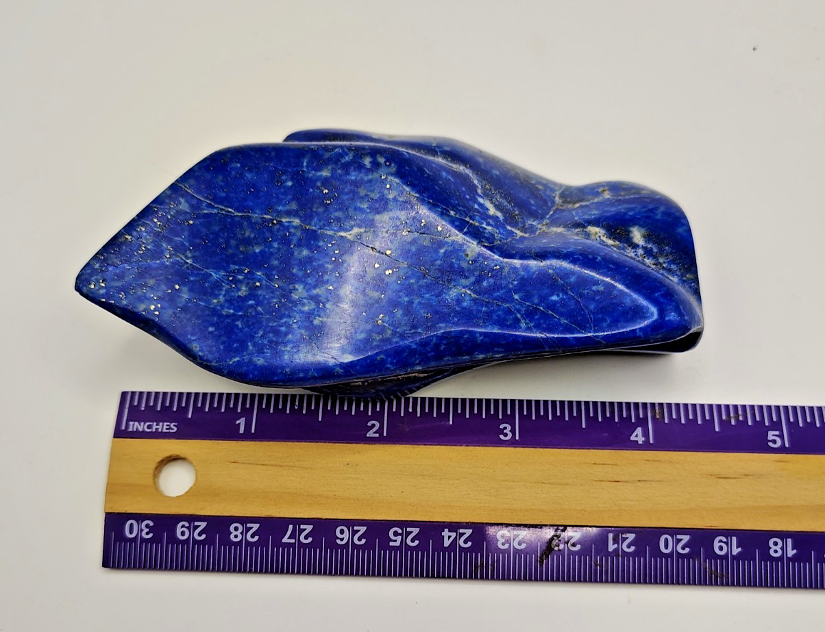 Polished Lapis Lazuli Mineral Specimen Stone Crystal Freeform 286.51g Gemstone