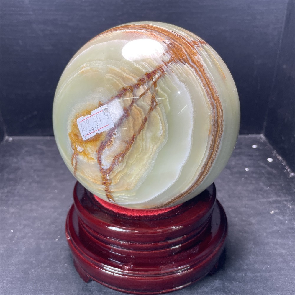 6.2LB 4.8″ Natural Afghan Jade Sphere Druzy Reiki Ball Crystal Quartz Gift