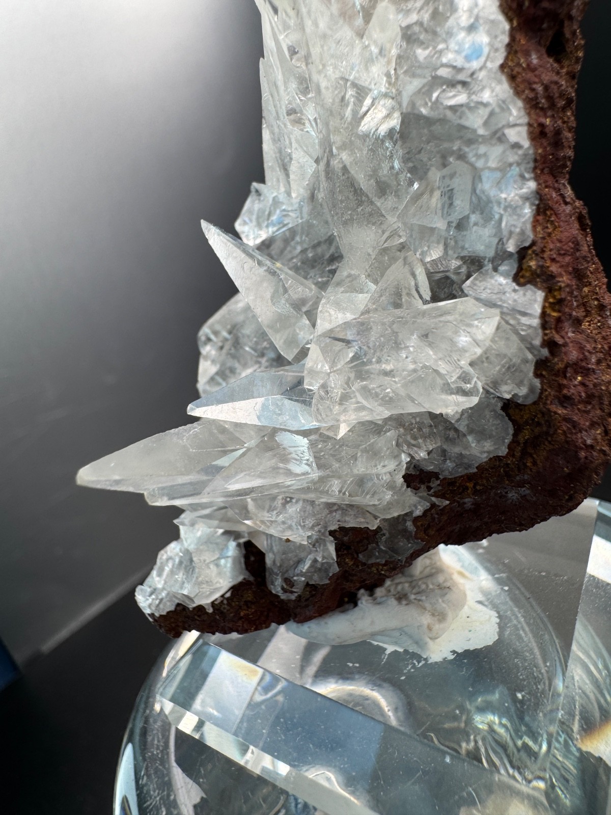 6223 High Quality Sharp, Clear Calcite Cluster Ojuela Mine, Durango MX 58g