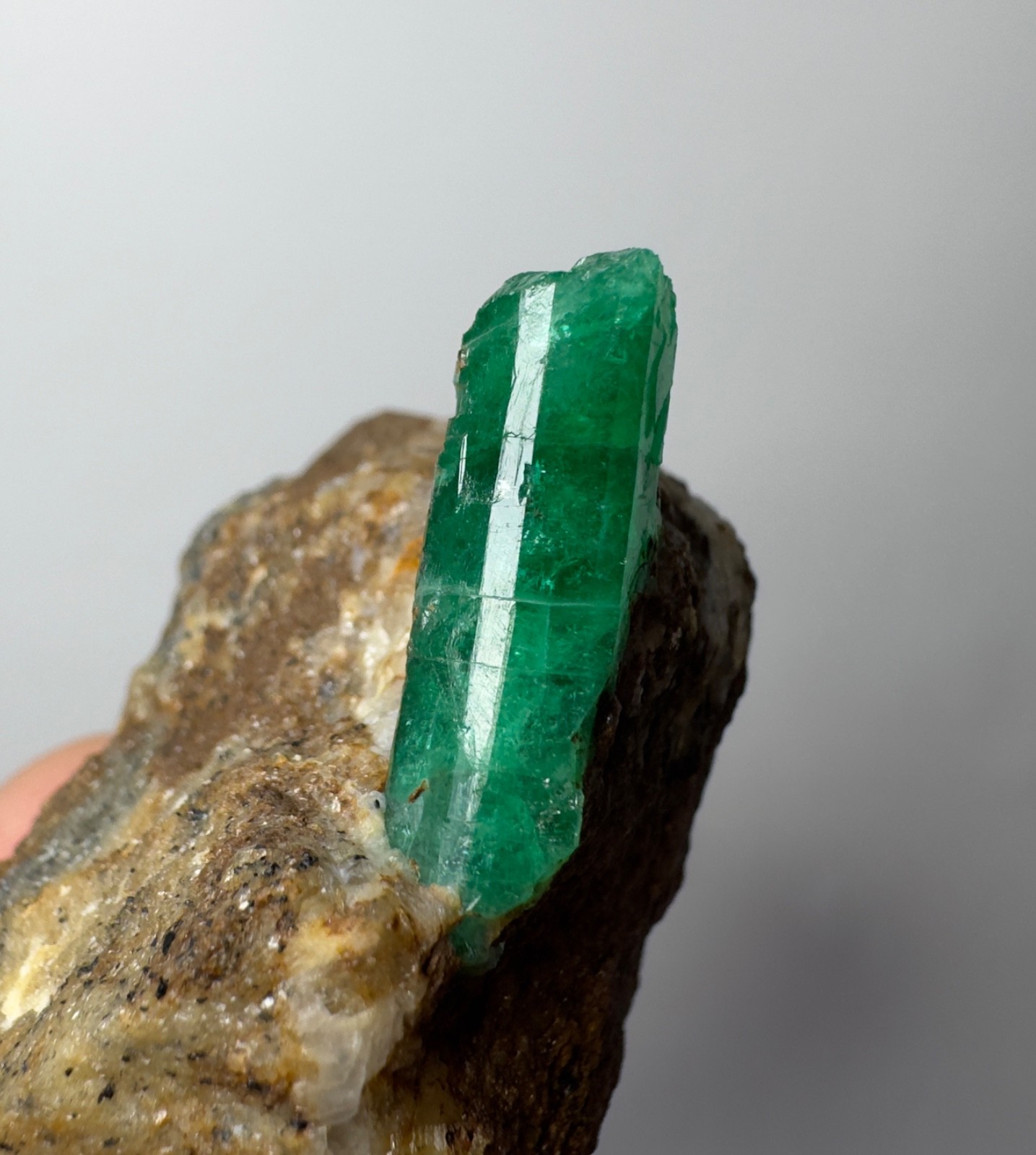 341 CT Natural Emerald Crystals On Matrix From Panjshir Afghanistan