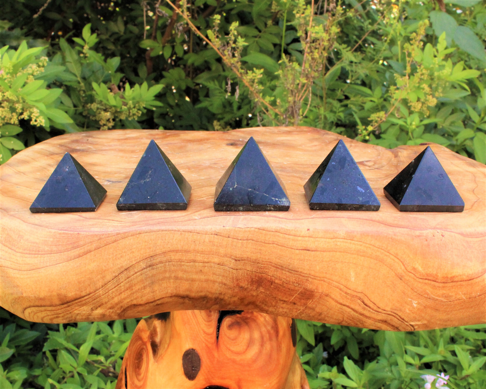 Black Tourmaline Pyramid, 1″ – 1.25″ (Polished Tourmaline Gemstone Crystal)