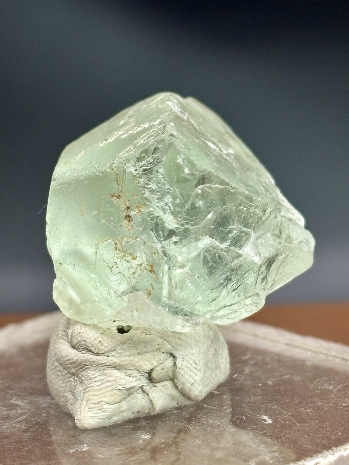 Green Fluorite Shigar Rough Crystal Mineral Specimen Display Piece 20g