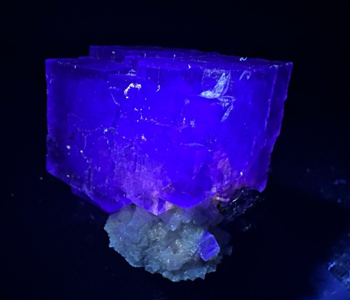 ➤1-5/8″ PURPLE FLUORITE CRYSTAL- SPHALERITE & DOLOMITE Elmwood Mine TN VIDEO➤411