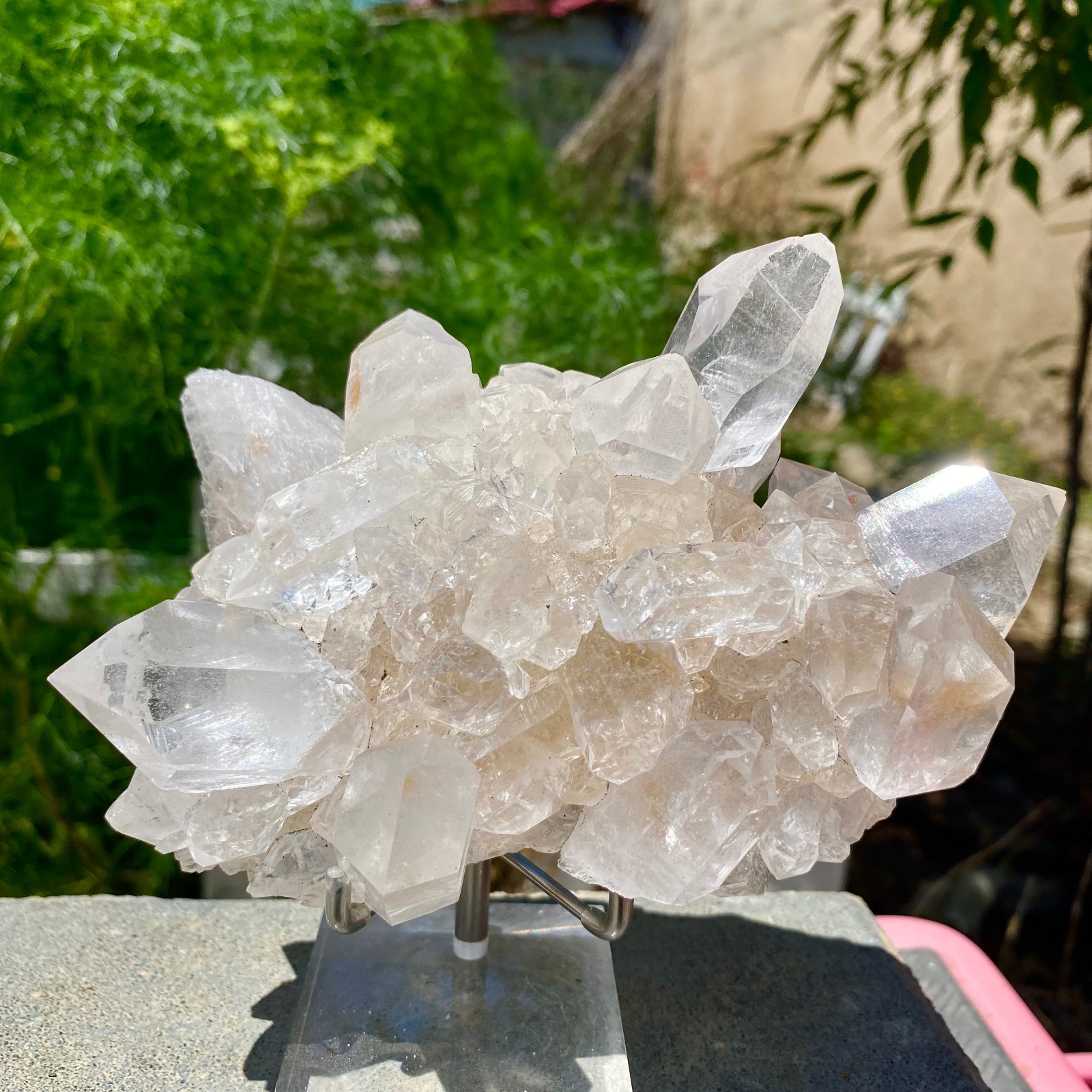 1.17LB Natural white Crystal Himalayan quartz cluster /mineralsls