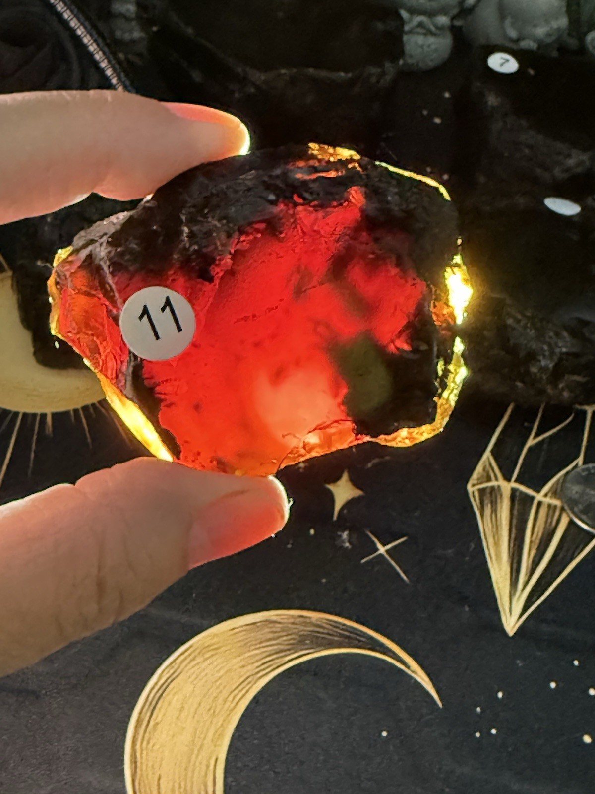 Natural Black Indonesian Amber Uvreaction Great pieces Free ship