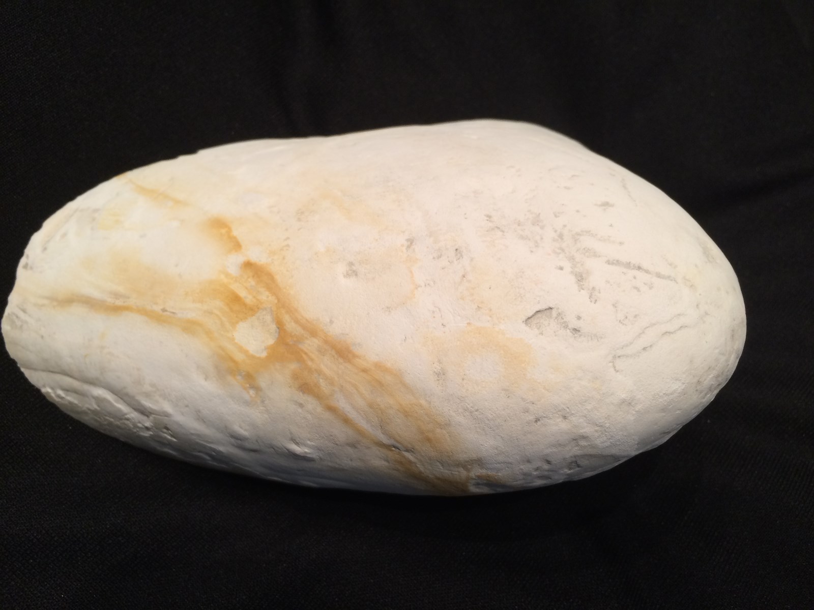 KB: RARE AND UNIQUE FANTASTIC SW FL. BRIGHT YELLOW/WHITE STRIPED FLINT, POLAND