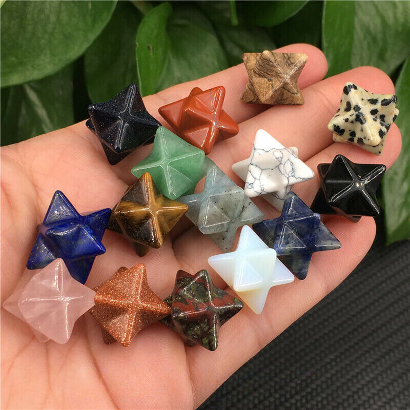 Wholesale~ Mix Natural Quartz Crystal Mini Merkaba Star Skull Reiki Healing Gift