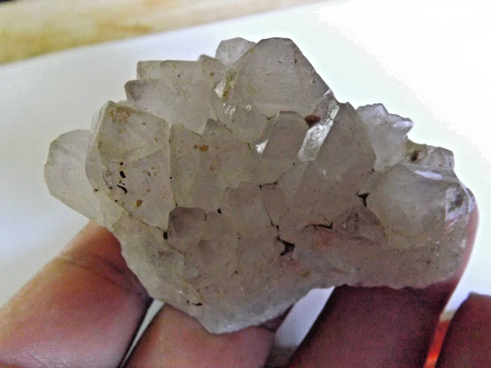 Purple Diamond hill Quartz crystals cluster 103 grams 1-3/4″ x 2-1/4″ X 1-1/4″