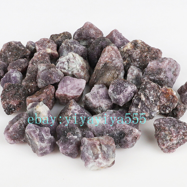 Natural lilac purple raw ore crystal raw stone demagnetized crushed stone