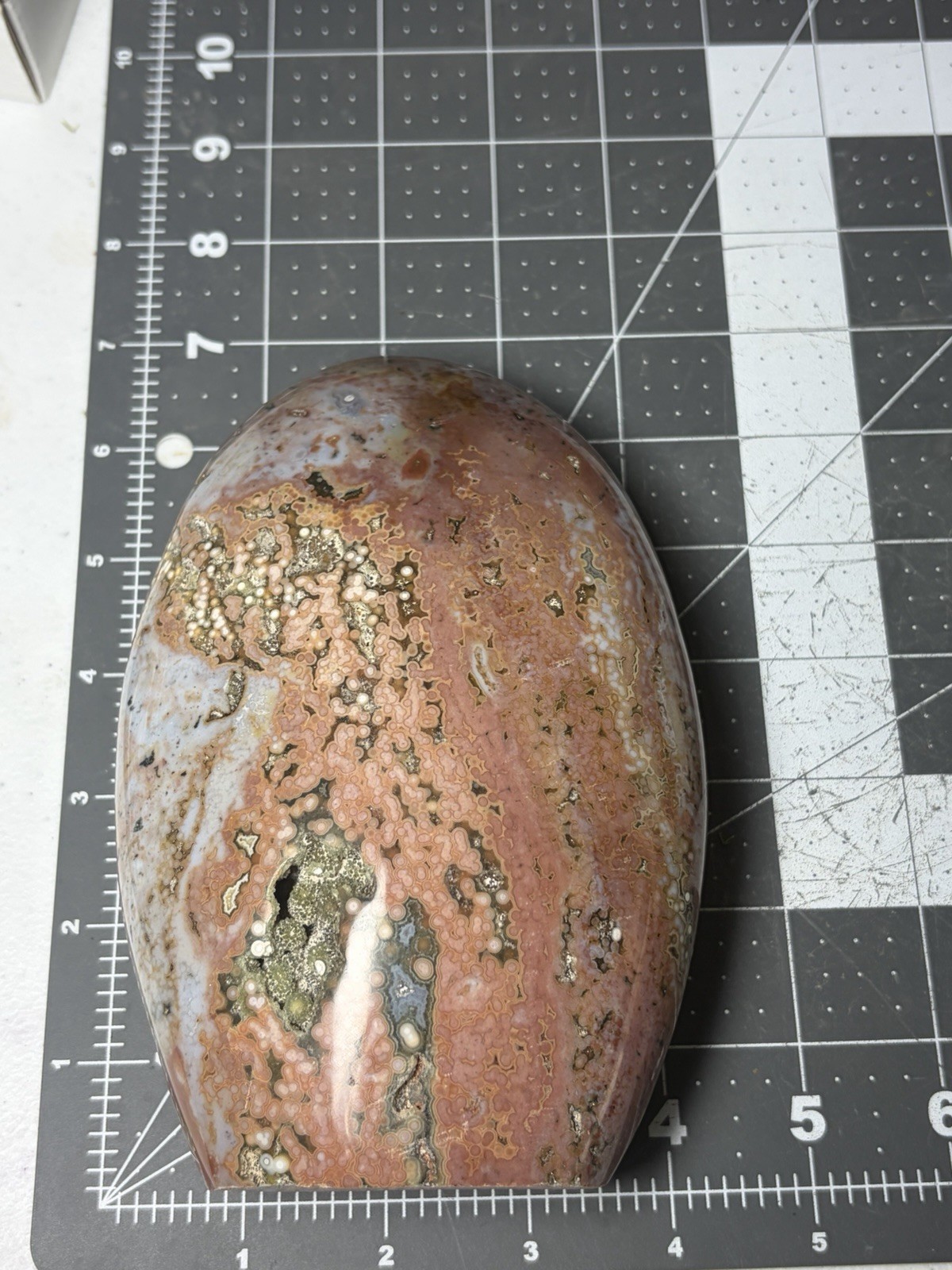 Stunning Ocean Jasper Free Form Colorful Pink Orbs Druzy 2.9lbs