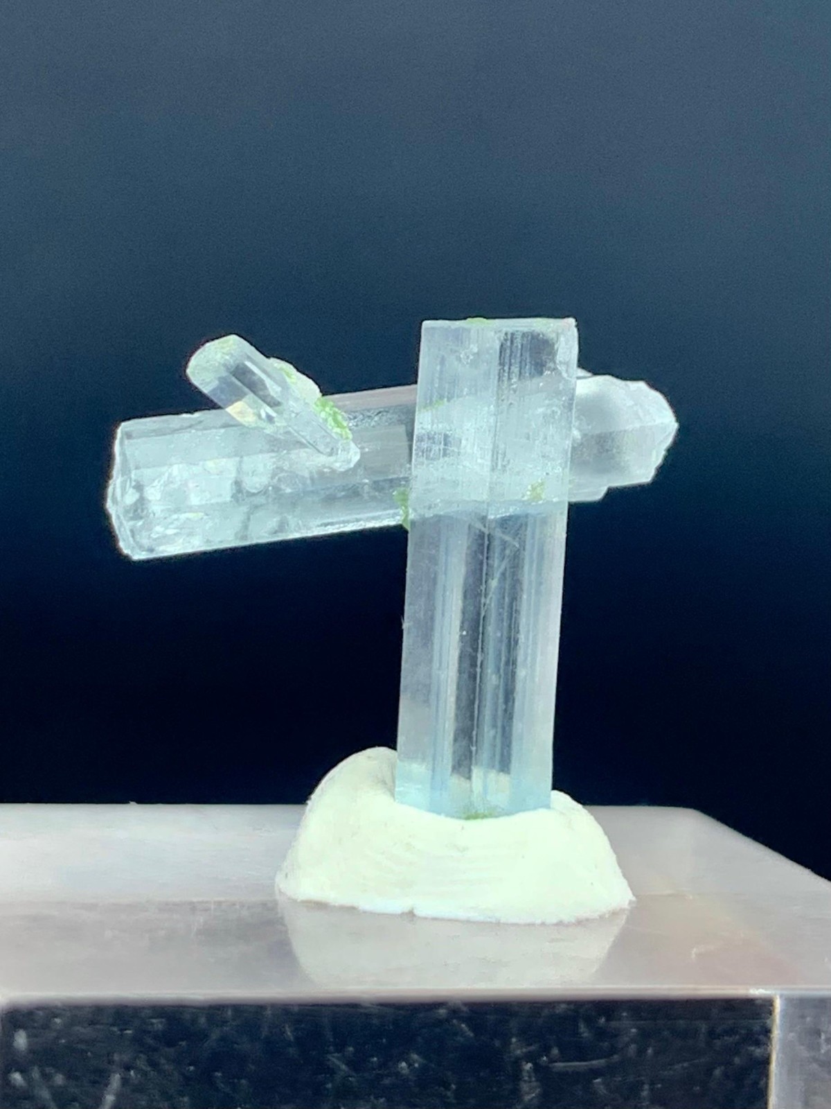 07 Carats Transparent Cross Aquamarine Crystal Specimen From Shigar Pakistan
