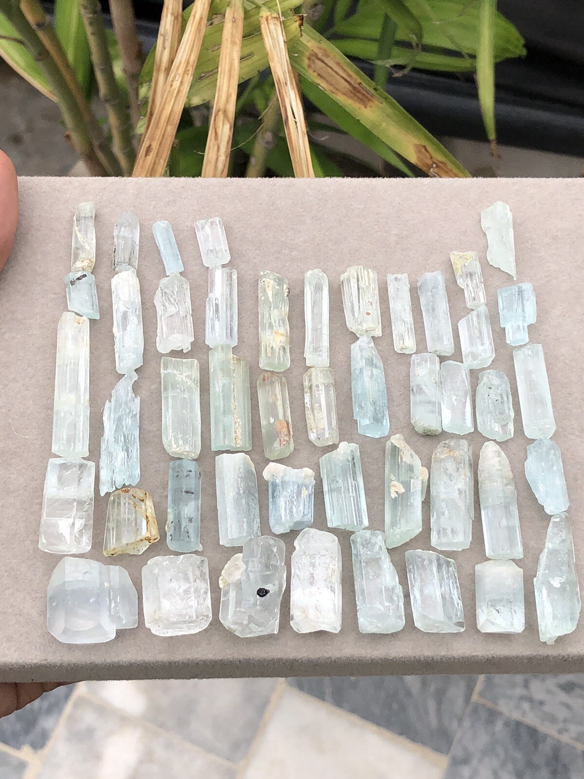 100 Grm Top Class Aqumarine Crystal Natural Colour Shiger Pakistan